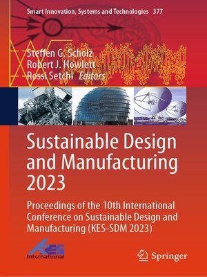 cover image of Sustainable Design and Manufacturing 2023